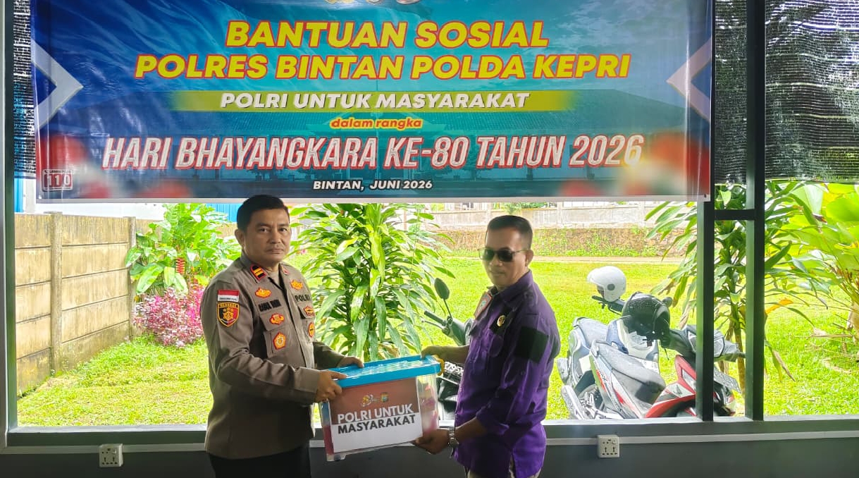 Sambut Hari Bhayangkara ke-80, Polres Bintan Bagikan Paket Sembako untuk Buruh: Bukti Polisi Selalu Hadir untuk Warga