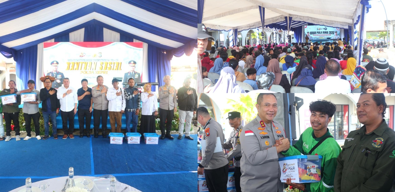 Momentum Hari Bhayangkara Ke-80, Kapolda Kepri Jalin Kebersamaan Dengan Masyarakat Bengkong Melalui Nonton Bareng Piala Dunia