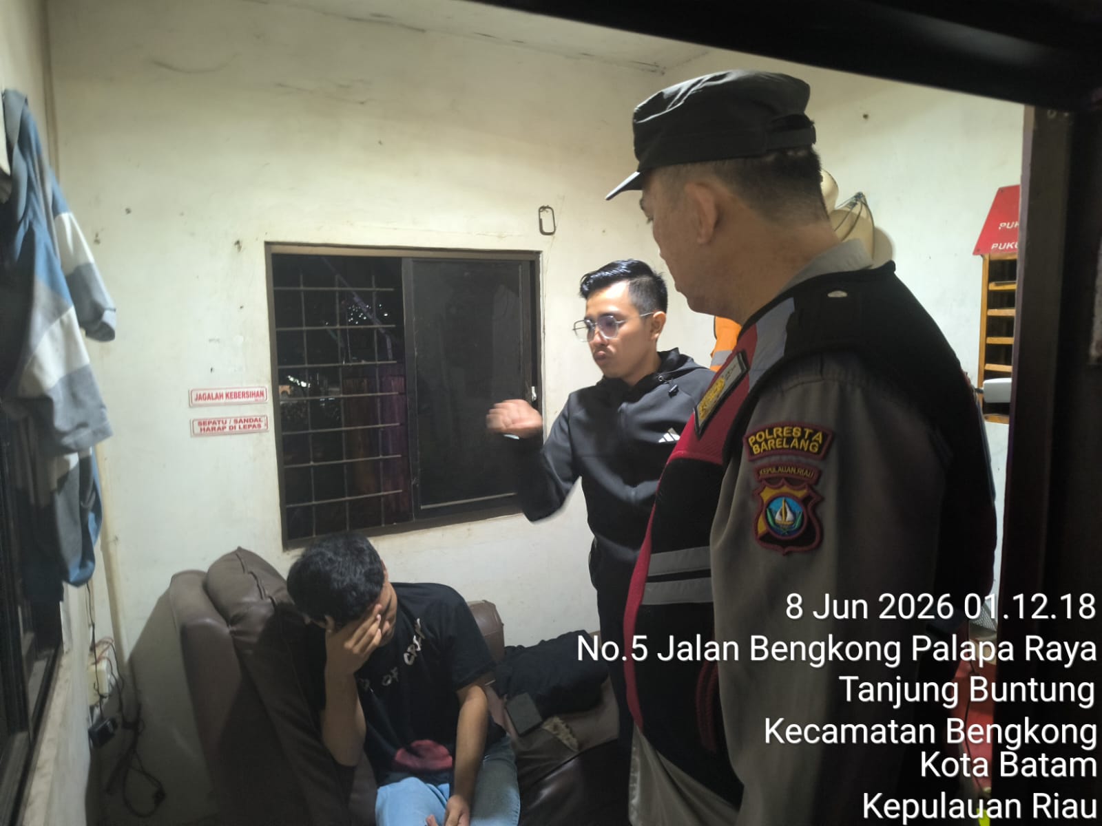 Respon Cepat Layanan Polisi 110, Polsek Bengkong Amankan Terduga Pelaku Pencurian