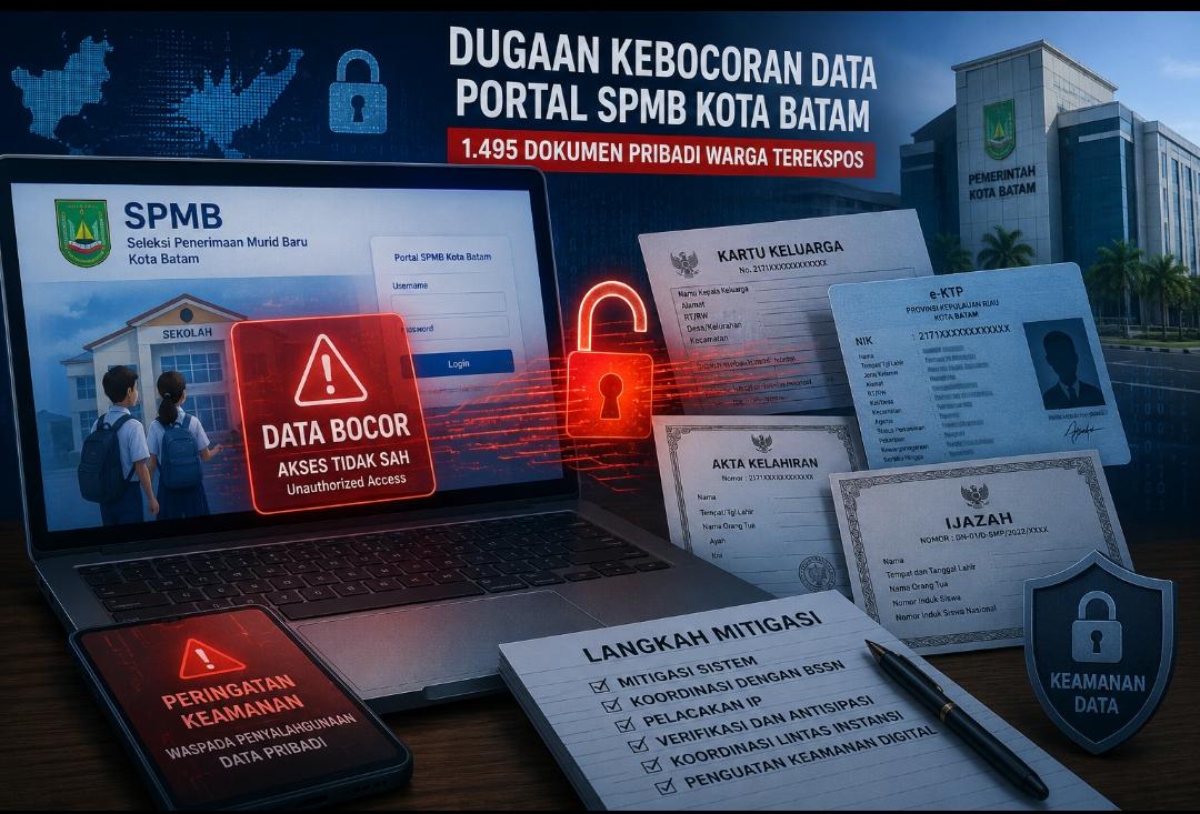 Kominfo Kota Batam, Rudi Panjaitan: Terkait Kebocoran Data SPMB, Ini Langkah-langkah yang Diambil