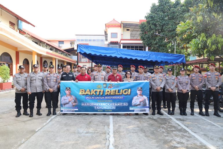 POLDA KEPRI GELAR BAKTI RELIGI DI RUMAH IBADAH DALAM RANGKA MEMPERINGATI HARI BHAYANGKARA KE-80 TAHUN 2026
