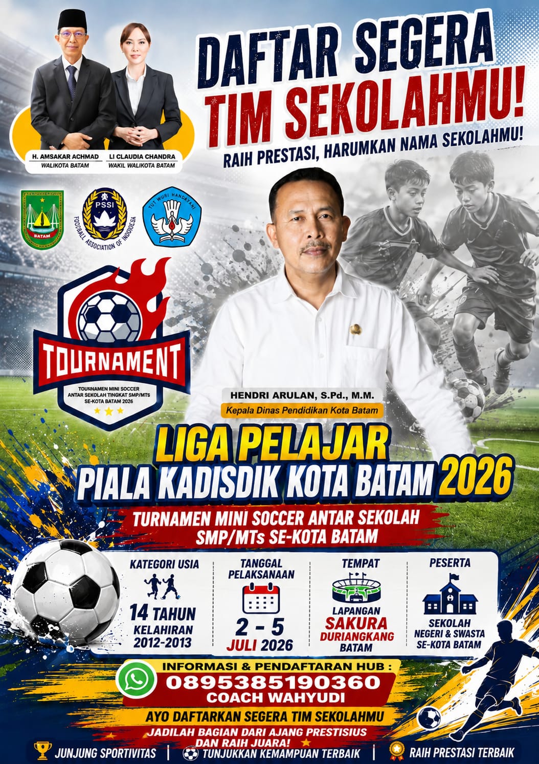 Liga Pelajar Piala Kadisdik Kembali akan Digelar.