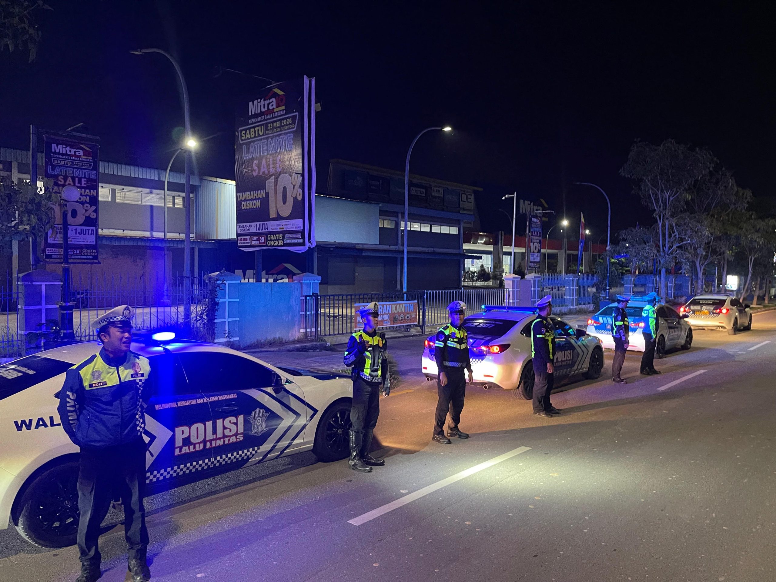 Satlantas Polresta Barelang Intensifkan Patroli Malam dan Antisipasi Balap Liar untuk Ciptakan Kamseltibcarlantas yang Aman dan Kondusif di Kota Batam