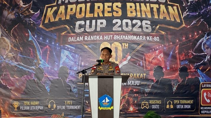 Rayakan HUT Bhayangkara ke-80, Polres Bintan Cari 3 Tim Terbaik Menuju Esports Kapolda Kepri Cup 2026