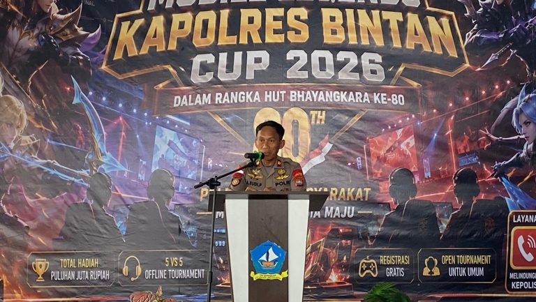 Rayakan HUT Bhayangkara ke-80, Polres Bintan Cari 3 Tim Terbaik Menuju Esports Kapolda Kepri Cup 2026