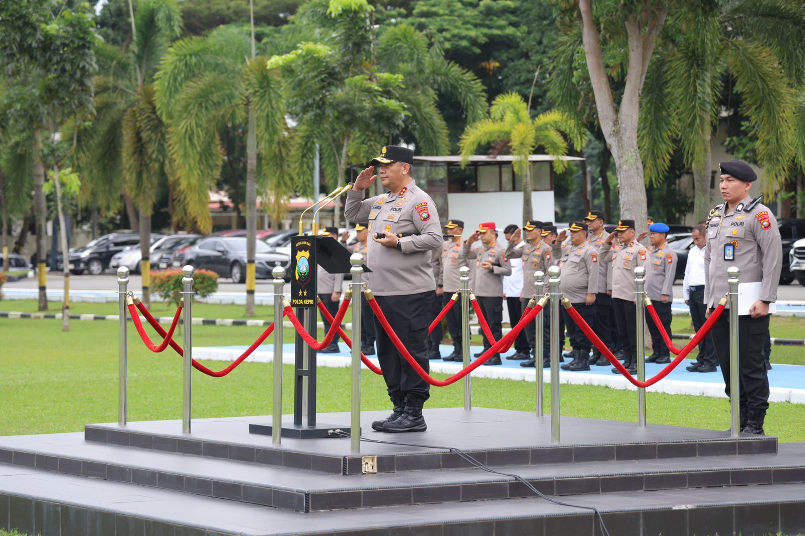‎Sabuk Kamtibmas Polda Kepri Tekankan Sinergi Dan Kamtibmas Yang Kondusif