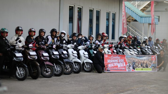 Honda Kepri Gelar Sunmori dan Healthy Walk Bersama Jurnalis serta Content Creator