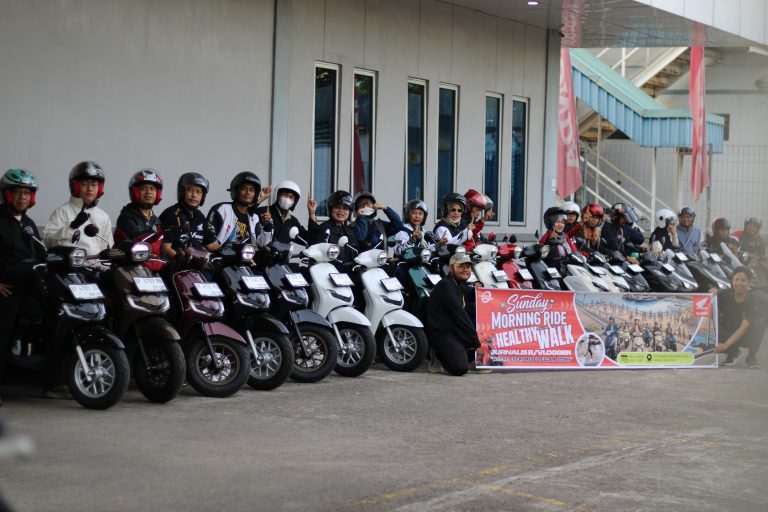 Honda Kepri Gelar Sunmori dan Healthy Walk Bersama Jurnalis serta Content Creator