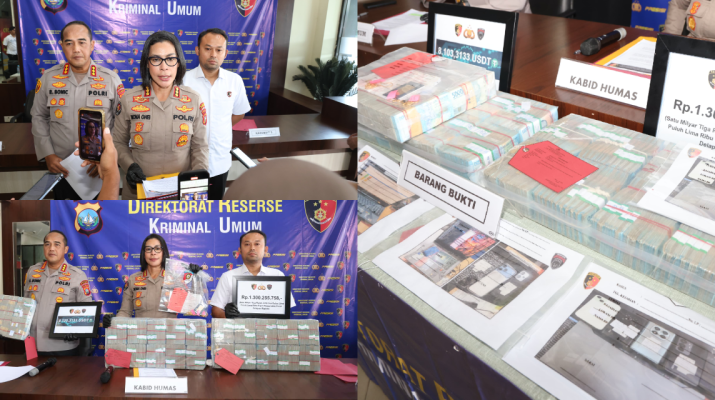 DITRESKRIMUM POLDA KEPRI UNGKAP JARINGAN PROMOSI JUDI ONLINE INTERNASIONAL, LIMA TERSANGKA DAN ASET MILIARAN RUPIAH DIAMANKAN