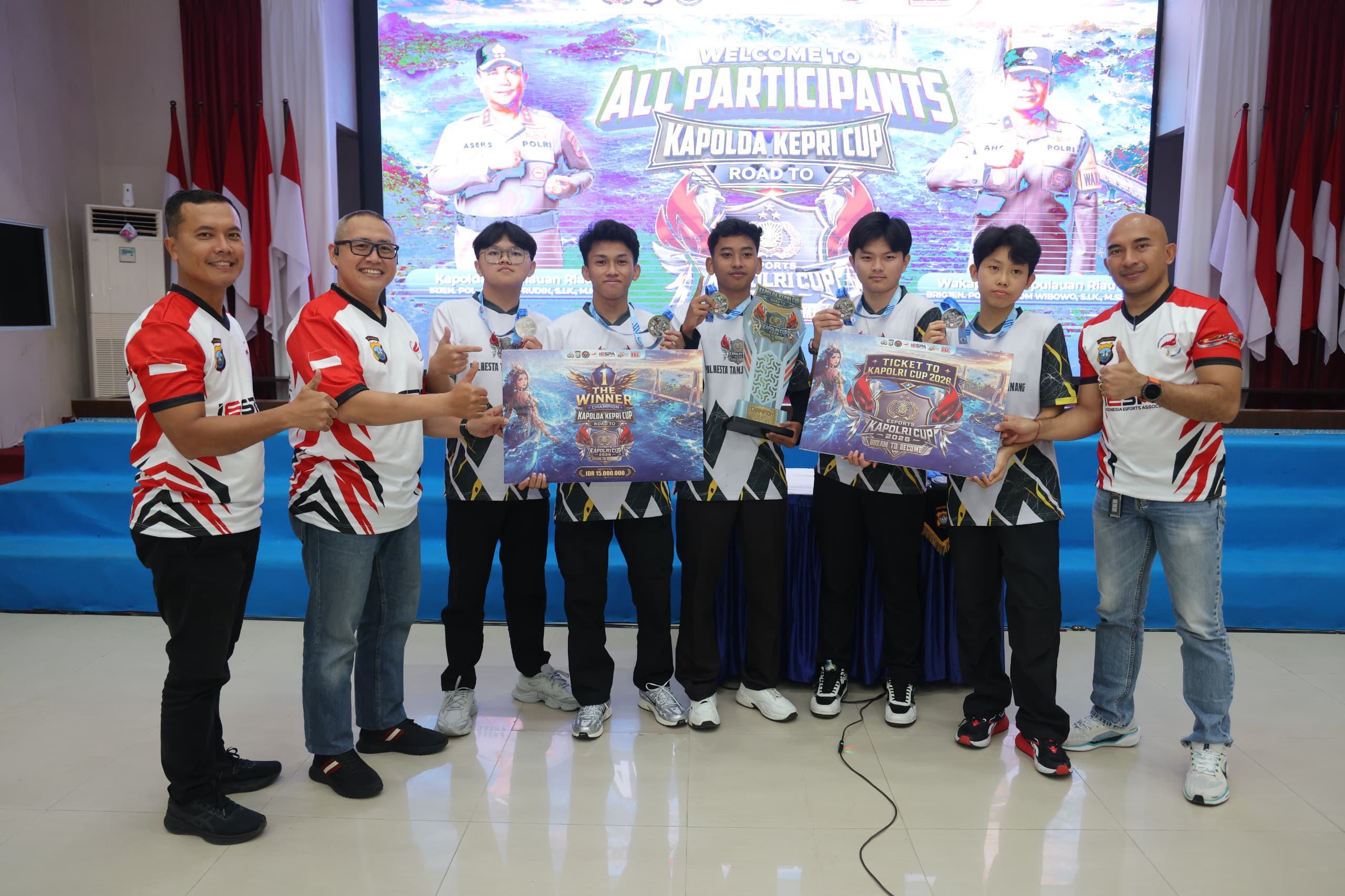 ‎Polda Kepri Resmi Tutup Turnamen Mobile Legends Kapolda Kepri Cup Road To Esports Kapolri Cup Tahun 2026