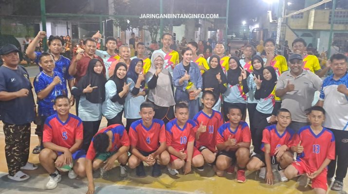 Lurah Duriangkang Hadiri Final Turnamen Voli Antar-RT RW 01 Sambut HUT RI ke-81