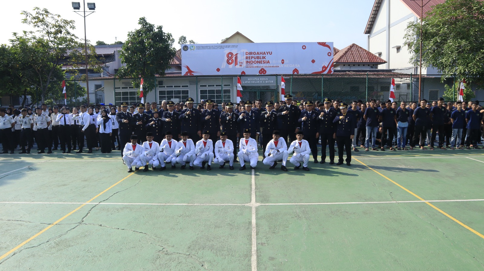 Lapas Kelas IIA Batam Gelar Upacara HUT ke-81 RI