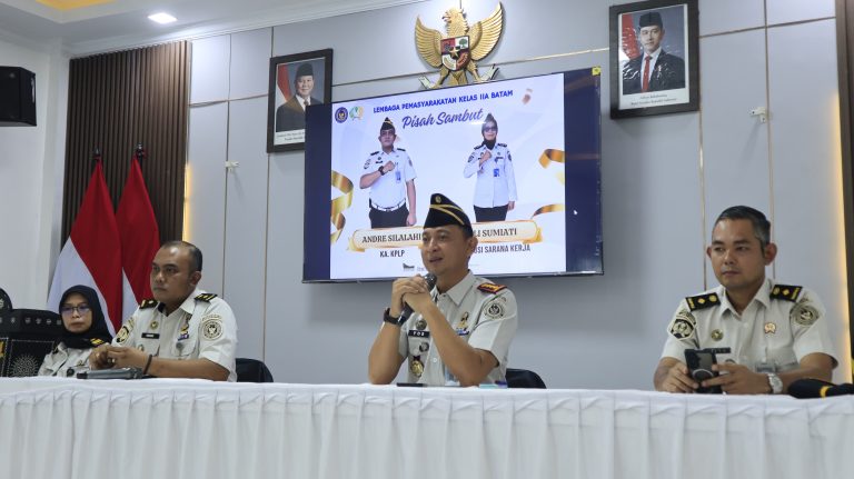 Lapas Kelas IIA Batam Gelar Ramah Tamah Pelepasan Tugas Andre Silalahi dan Eli Sumiati
