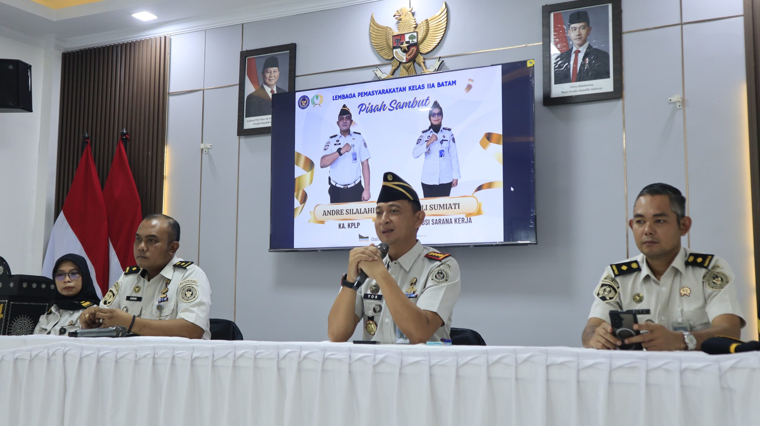 Lapas Kelas IIA Batam Gelar Ramah Tamah Pelepasan Tugas Andre Silalahi dan Eli Sumiati