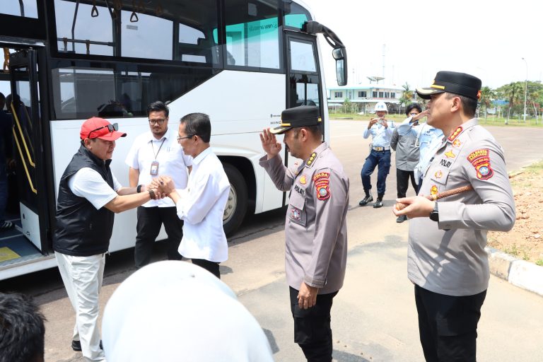 Pengamanan Kedatangan Astama Ops Polri di Bandara Internasional Batam Berlangsung Aman dan Kondusif