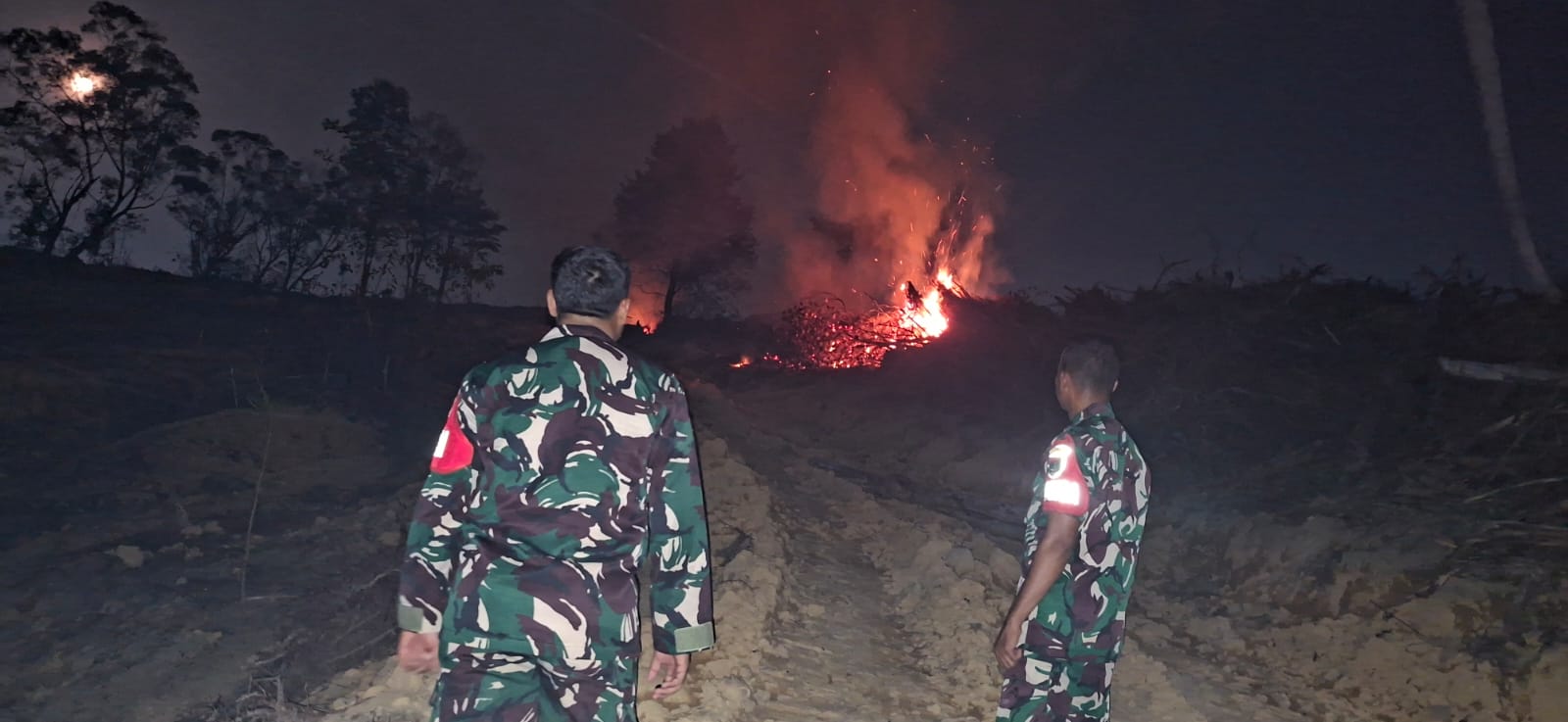 Lahan Baloi Kolam Terbakar, Aksi Cepat Tim Gabungan TNI-Polri dan Damkar Batam Padamkan Api