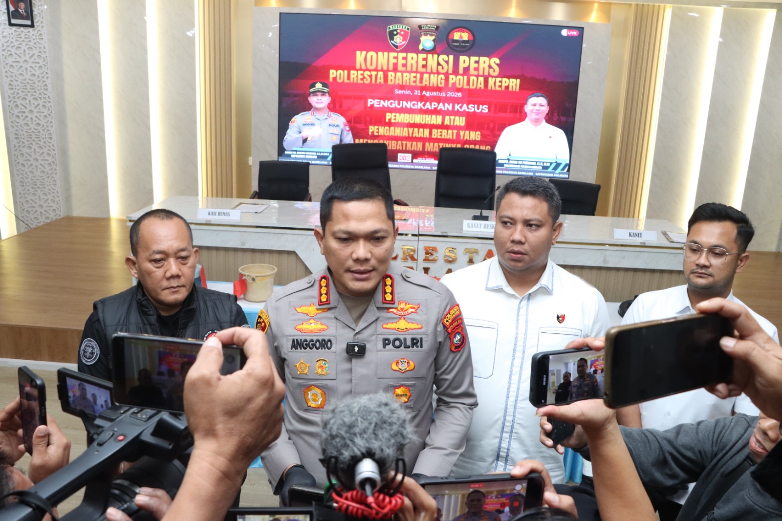 Polresta Barelang Ungkap Kasus Pembunuhan, Tersangka Diamankan dalam Waktu Enam Jam
