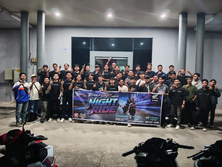 Kemewahan Malam Batam: 82 Bikers Honda Sukses Gelar Vario Evo Night Ride