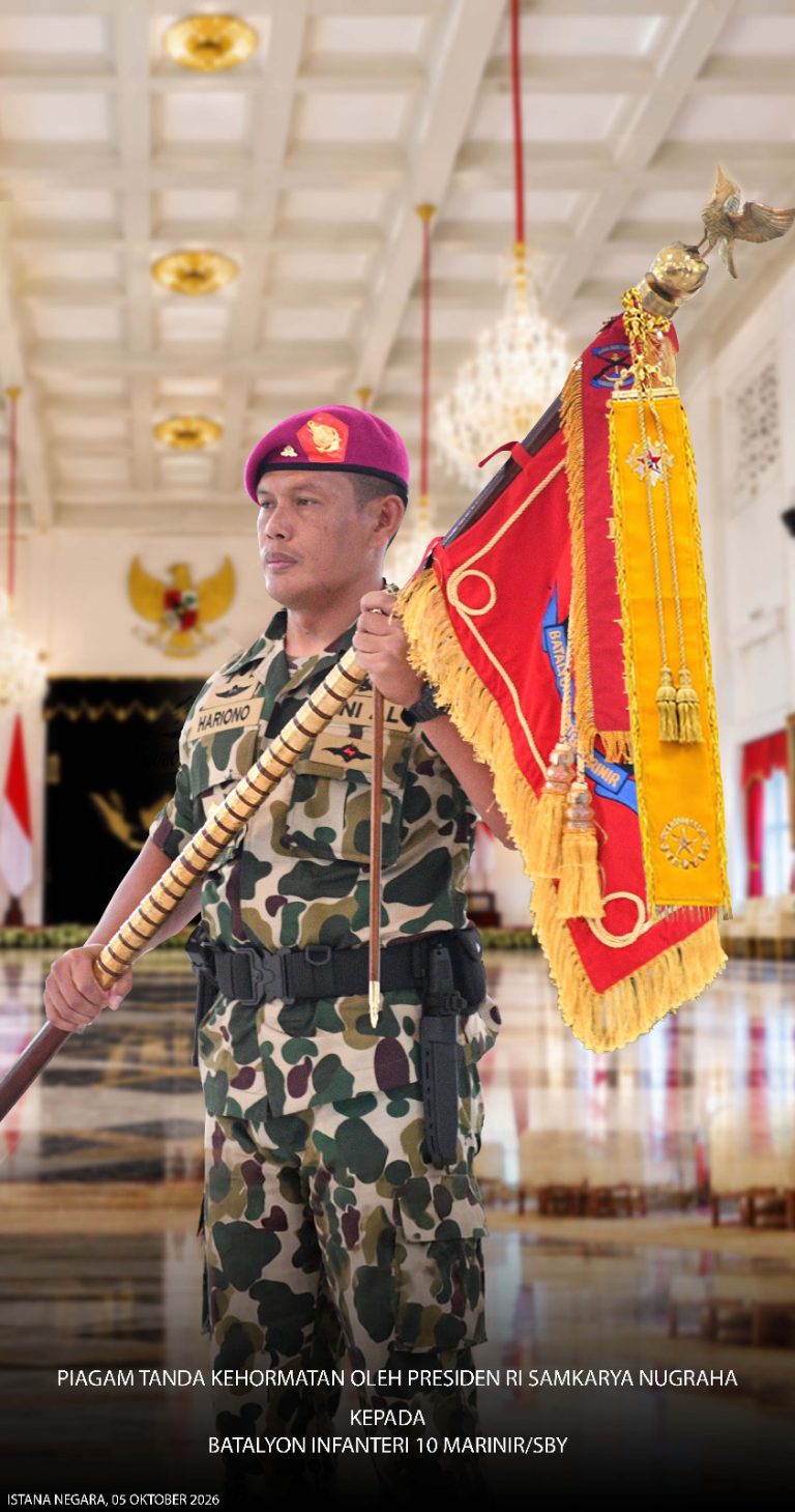 Membanggakan! Prajurit Petarung Malaka Yonif 10 Marinir Dianugerahi Tanda Kehormatan Samkaryanugraha
