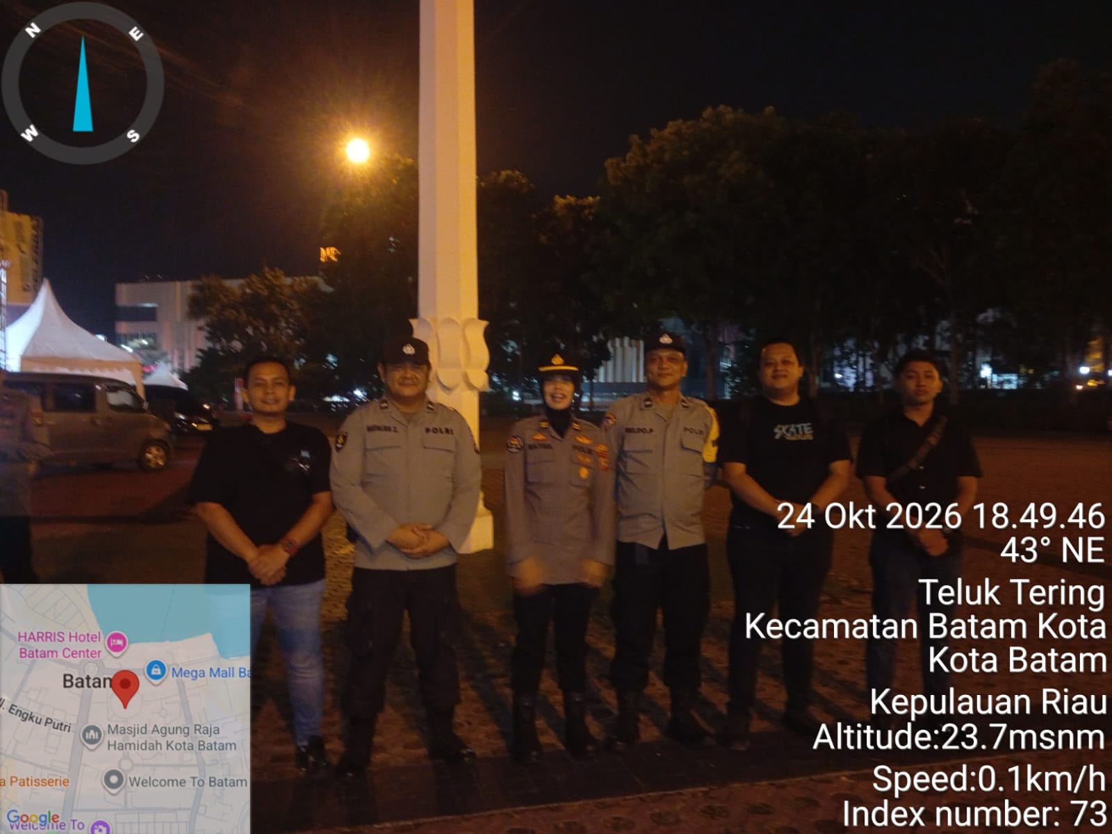 Polresta Barelang Laksanakan Monitoring dan Pengamanan Road to Kenduri Akhir Tahun Vol. 2 di Batam
