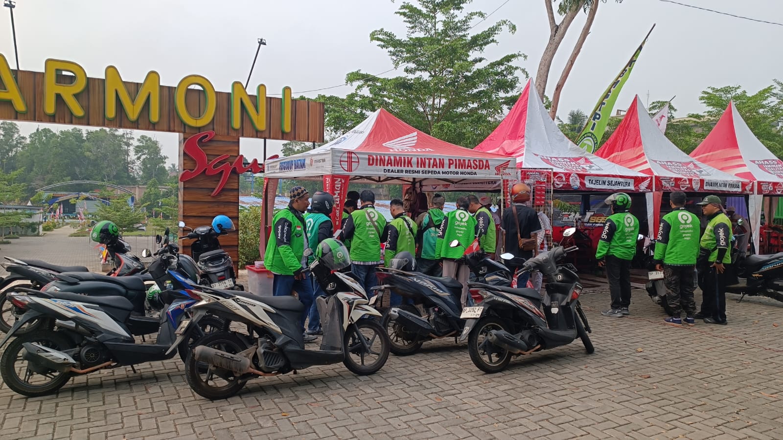 Sergab Honda di Tanjungpinang Layani 100 Motor Komunitas Ojek Online, Paket Servis Murah Rp50 Ribu
