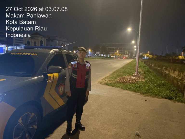 Respons Cepat Layana Polisi 110, Personel Polsek Batu Aji Cek Lokasi Dugaan Keributan di Taman Makam Pahlawan